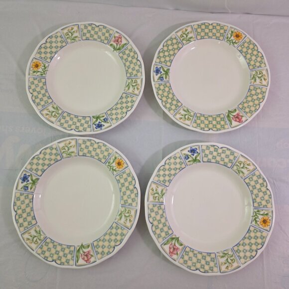 Noritake Homecraft Sonoma Trellis 8.5” Salad Luncheon Plates – Set of 4 - Picture 11 of 16